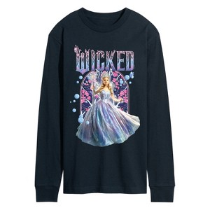 Men's - Wicked - Glinda Florals Long Sleeve Graphic T-Shirt - 1 of 4