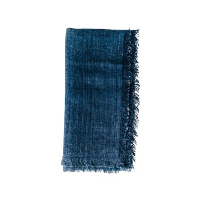 Slickblue Navy Linen Napkins, Stone Washed Cloth Dinner Set, 20 x 20 Inch, Classic Style, Set Options 2 or 4