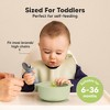 2-Pack Prep Baby Bowls with Suctions & Lids, Silicone Bowls for Baby Boy, Girl, Toddler Suction Bowl, Kids Bowl BPA-Free - 3 of 4