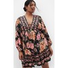 Women's Plus Size Devine Mini Border Dress - black | CITY CHIC - 3 of 4