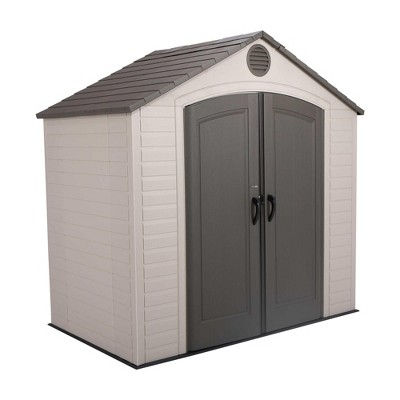 Lifetime 8 ft. x 5 ft. Outdoor Storage Shed, Tan (6418)