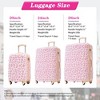 Maggift 3 PCS Bag and Luggage Sets, with 4 Spinner Wheels Lightweight Suitcase, Suitable for business trips and travel, Pink, 28.5"*17.9"*11.6" - 3 of 4