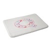 Deny Designs April Lane Art Fancy Bow Monogram Memory Foam Bath Mat - 2 of 4