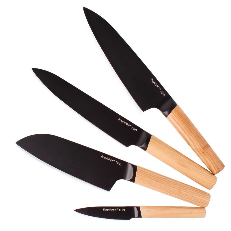 BergHOFF Ron 4Pc Knife Set with Natural Wood Handle, 4 knives, 2 of 17