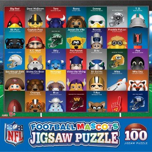 MasterPieces 100 Piece Sports Puzzle - NFL Mascots - 14"x19" - 1 of 4