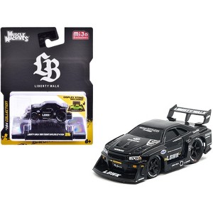 1999 Nissan Skyline GT-R (R34) #5 "Liberty Walk" Black 1/64 Diecast Model Car by Muscle Machines - 1 of 3