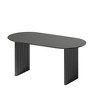 Wooakway 30"H Oval Wood Dining Table Kitchen Table Conference Table with Double Pedestal - 2 of 4