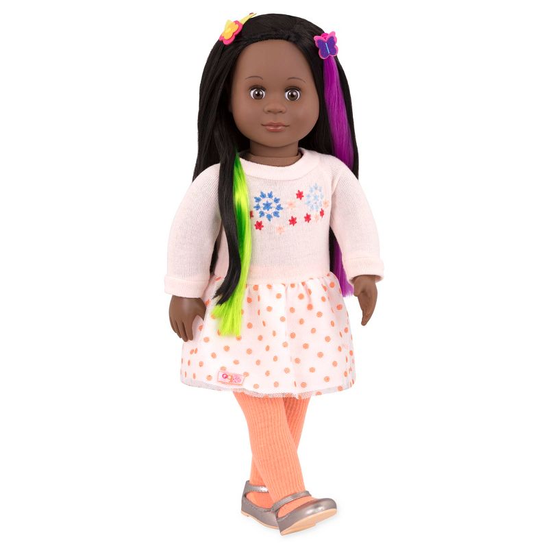 Our Generation Attached at the Clip Hair Play Style Accessory Set for 18&#34; Dolls, 4 of 6