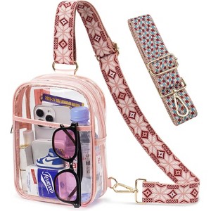 3-in-1 Stadium Bag, Convertible Sling Backpack Fanny Pack & Crossbody Purse with 3 Pockets - 1 of 4