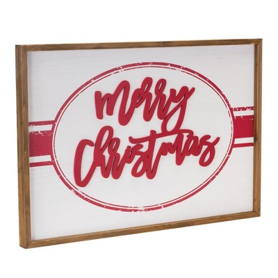 Melrose Wood Merry Christmas Sign 27.5"L