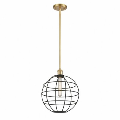 Lake Placid - 1 Light Stem Hung Pendant In Industrial Style-14.5 Inches Tall and 12 Inches Wide