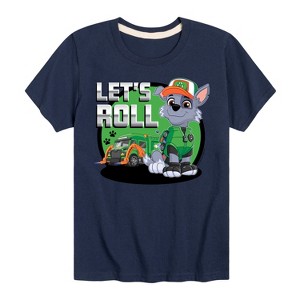 Boys' - Paw Patrol - Let's Roll Rocky Short Sleeve Graphic T-Shirt - 1 of 4