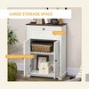 ORRD Farmhouse Sideboard with Doors & Drawers, White Storage Cabinet for Kitchen & Living Room, 23.5"x11.75"x34.5" - 4 of 4
