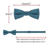 INSPIRE CHIC Men's Jacquard Adjustable Strap Pre-tied Bow Ties for Elegant Wedding - 3 of 4