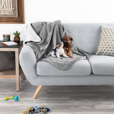 Pet Adobe Waterproof Pet Throw Blanket, Gray