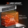VEVOR Single Wall Oven, 24" Electric Built-in Wall Oven with 16 Cooking Functions, 2.68 Cu.Ft Electric Wall Ovens with Timer, 3150W Electric Oven - 4 of 4