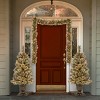 National Tree Company Pre-Lit Artificial Christmas Garland, Green, Glittery Bristle Pine, White Lights, Pine Cones, Frosted Branches, Plug In,9 Feet - image 2 of 4