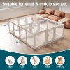 AMERLIFE Acrylic Clear Indoor Dog Playpen, 24" Transparent Fence with 2 Door, Modular Pet Play Pen for Little Pets, Easy Assembly - 2 of 4