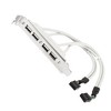 Unique Bargains 4 Ports Hub USB 2.0 Port Slot Plate Adapter Panel to Motherboard Dual 9 Pin Header Panel Bracket Expansion Cable - 4 of 4