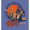 Cowboy "Wild Adventures" Adult Crew Neck Short Sleeve Tee - 2 of 3