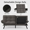 Dyonery 68" Futon Sofa Bed Convertible Memory Foam Couch Bed Folding Sofa Bed Sleeper Couch - 2 of 4