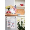 C&F Home Bold Stripes Bright Stars Brave Hearts 4th of July Kitchen Towel Patriotic Dishtowel Decoration - 3 of 3