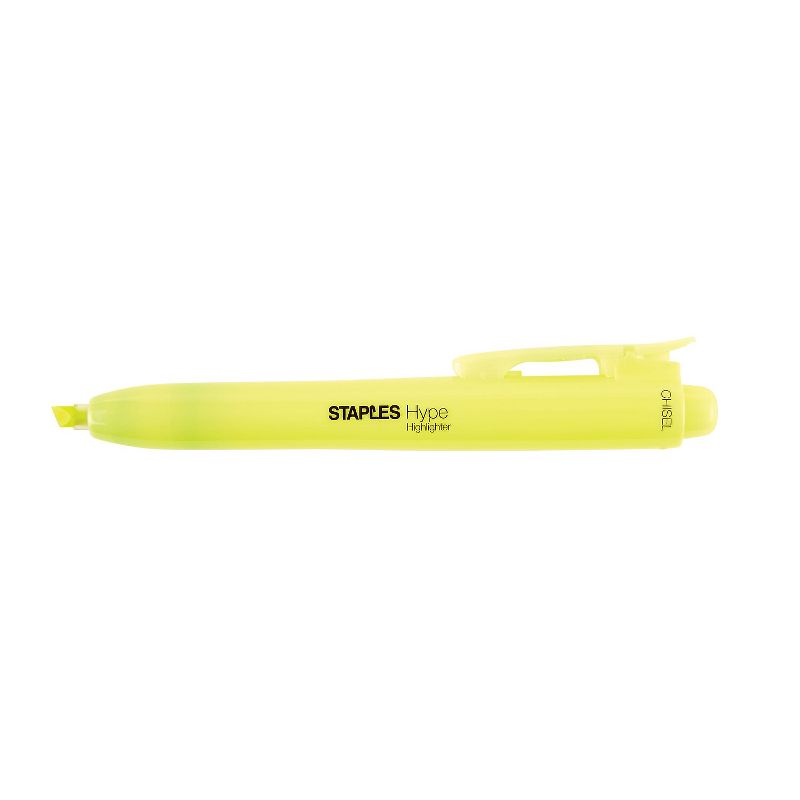 Staples Hype Retractable Highlighters Chisel 50806, 1 of 3