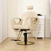 LOVMOR 360° Swivel Reclining Salon Barber Chair with Heavy Duty Hydraulic Pump for Hair Stylists Home Barbershops - 3 of 4