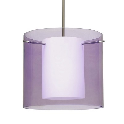 Besa Lighting Pahu 12 1 - Light Pendant in  Satin Nickel