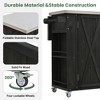 JUJABU Fir Wood Outdoor Kitchen Island with Stainless Steel Top, Ample Storage Space , Towel, Spice Racks and a Bottle Opener for Outdoor - 4 of 4