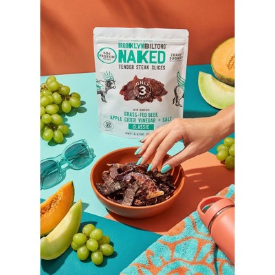 Brooklyn Biltong Classic Tender Steak Jerky Slices - 3.2oz