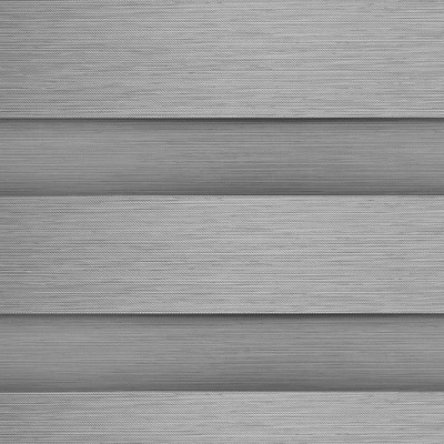 Gray Polyester Blackout Cordless Zebra Roller Shade