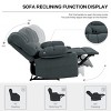 Comfortable Modern Upholstered Accent Chair, Accent Chair with Massage and Heat, Accent Chair Suitable For Living Room,Office-Cuddlewood - 4 of 4
