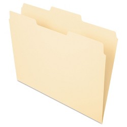 Universal File Folders 1/3 Cut Second Position One-ply Top Tab Letter ...