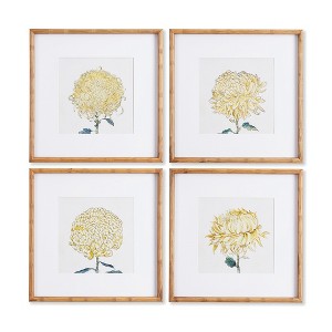 Plum & Post Chrysanthemum Prints, Set Of 4 - 1 of 4