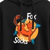 Women's - Dr. Seuss - Fox In Socks Jumping Cropped Graphic Hoodie - 2 of 4