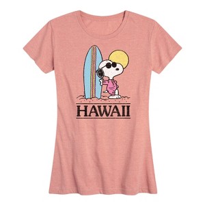 Women's - Peanuts - Hawaii Short Sleeve Graphic T-Shirt - 1 of 4