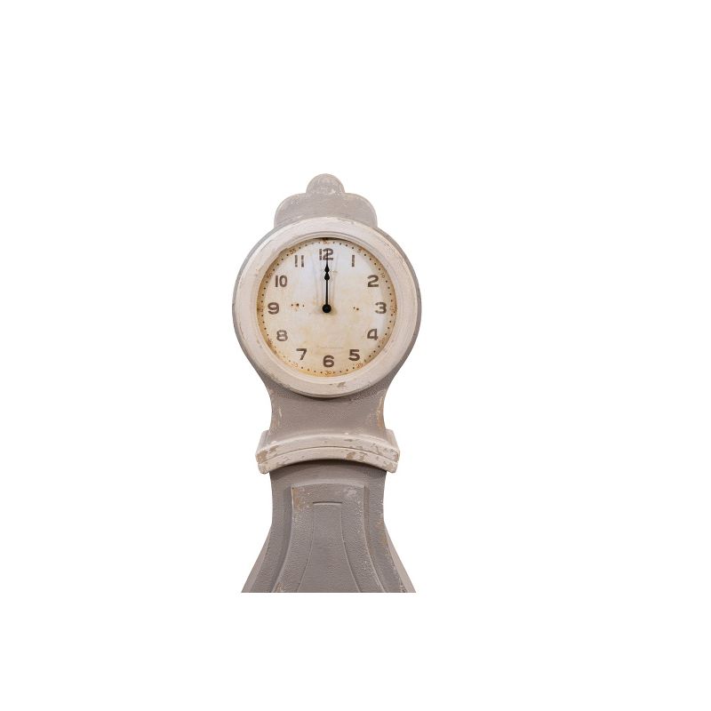Wood Decorative Clock Gray Patina - Storied Home, 5 of 6