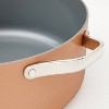 8qt Nonstick Ceramic Coated Aluminum Wide Stock Pot - Figmint™ - 4 of 4