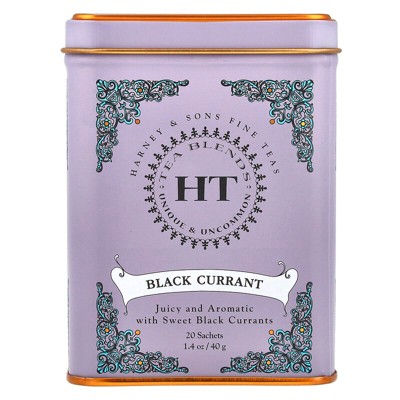 Harney & Sons, HT Tea Blends, Black Currant Tea, 20 Sachets, 1.4 oz