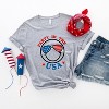 Simply Sage Market Women's Party In The USA Smiley Face Short Sleeve Graphic Tee - 2 of 2