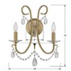 Crystorama Lighting Othello 2 - Light Sconce in  Vibrant Gold - 3 of 4