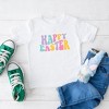 The Juniper Shop Happy Easter Wavy Colorful Youth Short Sleeve Tee - 2 of 2