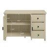 SKRAN Modern Rattan Cabinet: Engineered Rattan Storage with Adjustable Shelves - Particle Board & MDF Frame for Bedroom Living Room - 4 of 4