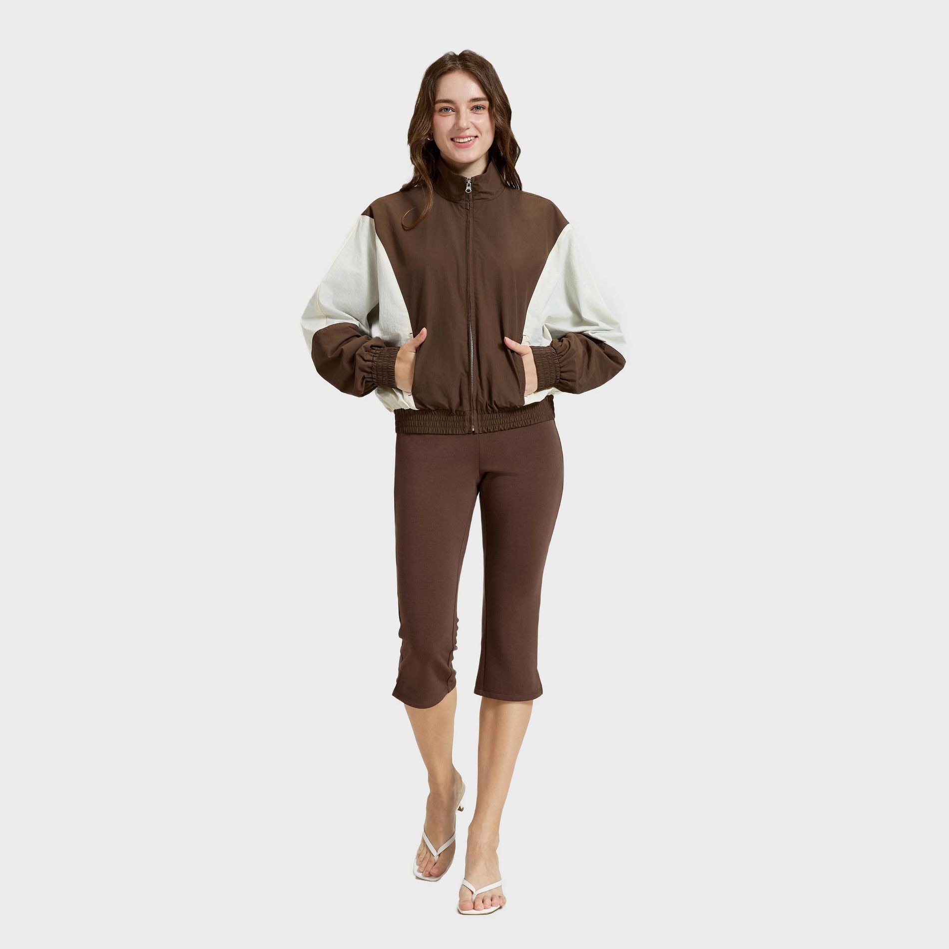 Women's Colorblock Front-Zip Track Jacket - A New Day™