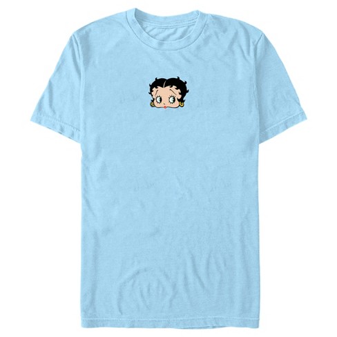 Men's Betty Boop Small Betty Head Icon T-shirt - Light Blue