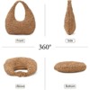 BEAFUP Women's Straw Shoulder Bag - Stylish Summer Beach Tote with Detachable Chain Strap, Ideal for Travel and Casual Use - 3 of 4