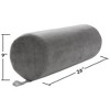 Saloniture Jumbo Round 26" x 9" Massage Table Bolster Pillow Pad - 3 of 4