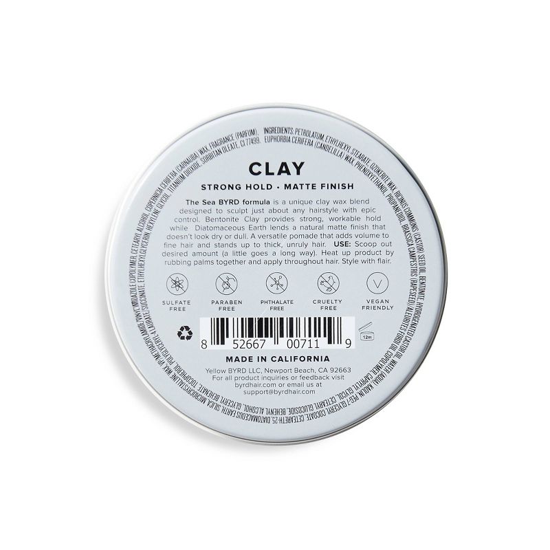 BYRD Hairdo Products Clay Pomade - 3.35oz, 3 of 9