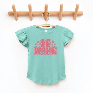 The Juniper Shop Be Mine Bubble Toddler Flutter Sleeve Tee - 1 of 3